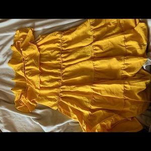 NEVER WORN CUTE PLUS SIZE YELLOW DRESS!